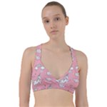 Cute Unicorn Seamless Pattern Sweetheart Sports Bra
