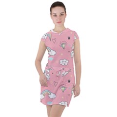 Drawstring Hooded Dress 