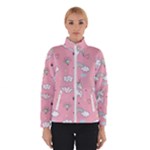 Cute Unicorn Seamless Pattern Women s Bomber Jacket