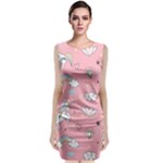 Cute Unicorn Seamless Pattern Classic Sleeveless Midi Dress