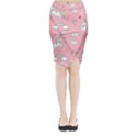 Midi Wrap Pencil Skirt 