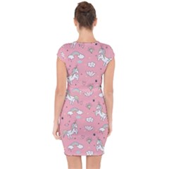 Capsleeve Drawstring Dress  