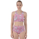 Cute Unicorn Seamless Pattern Racer Back Bikini Set