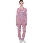 Cute Unicorn Seamless Pattern Casual Jacket and Pants Set