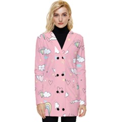 Button Up Hooded Coat  