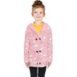 Cute Unicorn Seamless Pattern Kids  Double Breasted Button Coat