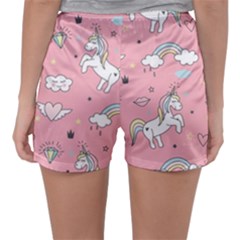 Women s Satin Sleepwear Shorts 
