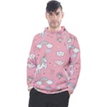 Cute Unicorn Seamless Pattern Men s Pullover Hoodie