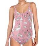 Cute Unicorn Seamless Pattern Tankini Set