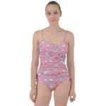 Cute Unicorn Seamless Pattern Sweetheart Tankini Set