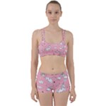 Cute Unicorn Seamless Pattern Perfect Fit Gym Set