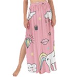 Cute Unicorn Seamless Pattern Maxi Chiffon Tie-Up Sarong