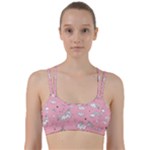 Cute Unicorn Seamless Pattern Line Them Up Sports Bra