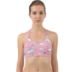 Cute Unicorn Seamless Pattern Back Web Sports Bra