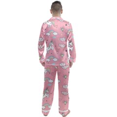 Men s Long Sleeve Satin Pajamas Set 