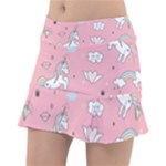 Cute Unicorn Seamless Pattern Classic Tennis Skirt