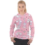 Cute Unicorn Seamless Pattern Women s Overhead Hoodie
