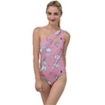 Cute Unicorn Seamless Pattern To One Side Swimsuit
