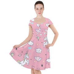 Cap Sleeve Midi Dress 