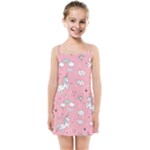 Cute Unicorn Seamless Pattern Kids  Summer Sun Dress