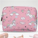 Cute Unicorn Seamless Pattern Make Up Pouch (Medium)