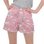 Cute Unicorn Seamless Pattern Women s Ripstop Shorts