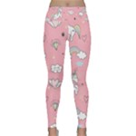 Cute Unicorn Seamless Pattern Lightweight Velour Classic Yoga Leggings