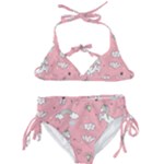 Cute Unicorn Seamless Pattern Kids  Classic Bikini Set