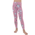 Cute Unicorn Seamless Pattern Kids  Lightweight Velour Leggings