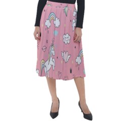 Classic Velour Midi Skirt  