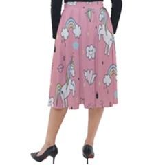Classic Velour Midi Skirt  