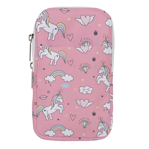 Cute Unicorn Seamless Pattern Waist Pouch (Small) from ArtsNow.com