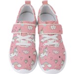 Cute Unicorn Seamless Pattern Men s Velcro Strap Shoes