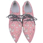 Cute Unicorn Seamless Pattern Pointed Oxford Shoes