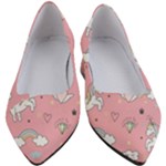 Cute Unicorn Seamless Pattern Women s Block Heels 