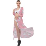 Cute Unicorn Seamless Pattern Maxi Chiffon Beach Wrap