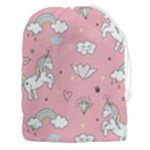 Cute Unicorn Seamless Pattern Drawstring Pouch (3XL)