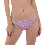 Cute Unicorn Seamless Pattern Ring Detail Bikini Bottoms