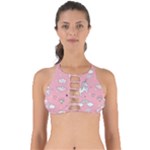 Cute Unicorn Seamless Pattern Perfectly Cut Out Bikini Top