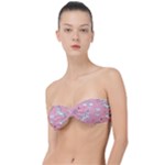 Cute Unicorn Seamless Pattern Classic Bandeau Bikini Top 