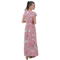 Flutter Sleeve Maxi Dress 