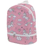 Cute Unicorn Seamless Pattern Zip Bottom Backpack