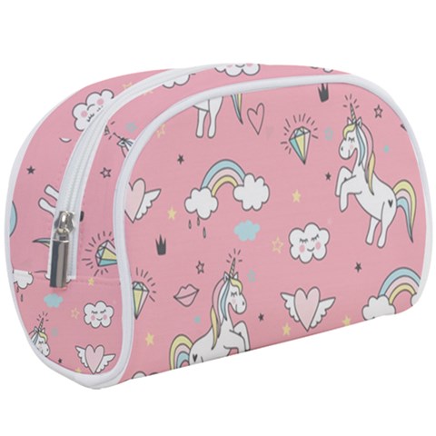 Cute Unicorn Seamless Pattern Make Up Case (Large) from ArtsNow.com