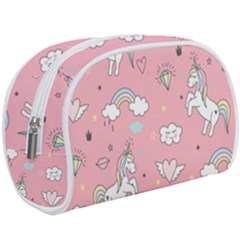 Cute Unicorn Seamless Pattern Make Up Case (Large) from ArtsNow.com