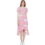 Cute Unicorn Seamless Pattern High Low Boho Dress