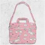 Cute Unicorn Seamless Pattern MacBook Pro 13  Shoulder Laptop Bag 
