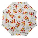 Seamless Pattern Vector Owl Cartoon With Bugs Straight Umbrellas