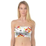 Seamless Pattern Vector Owl Cartoon With Bugs Bandeau Top