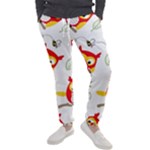 Seamless Pattern Vector Owl Cartoon With Bugs Men s Jogger Sweatpants
