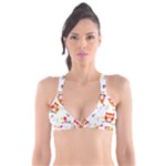 Seamless Pattern Vector Owl Cartoon With Bugs Plunge Bikini Top